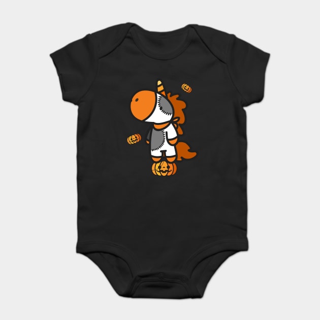 Halloween Unicorn with Pumpkins T Shirts Gifts Baby Bodysuit by creative